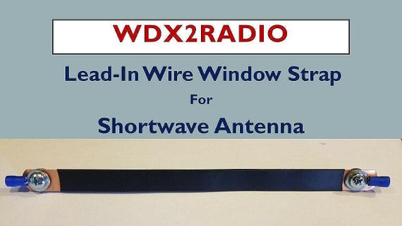 Shortwave Antenna Wire Window Lead Through 8" No Drilling Keep Windows Locked