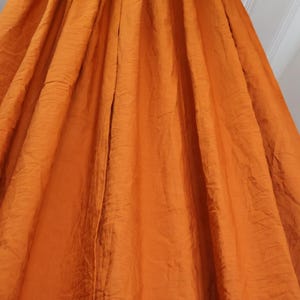 Zimtfarbener langer Baumwollvorhang, Baumwollvorhang, Fenstervorhang, Stonewashed-Baumwollvorhang, 2-teiliger Vorhang, benutzerdefinierte