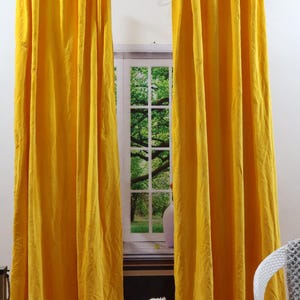 Linen Curtain Set: Olive Green Bohemian Window Panels
