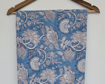 Niebieski hipisowski Pareo Sarong Beach Pareo Sarong, czysta bawełniana sarong z nadrukiem ręcznym, duża okładka Sarong Indyjska bawełniana miękka tkanina Sarong szalik