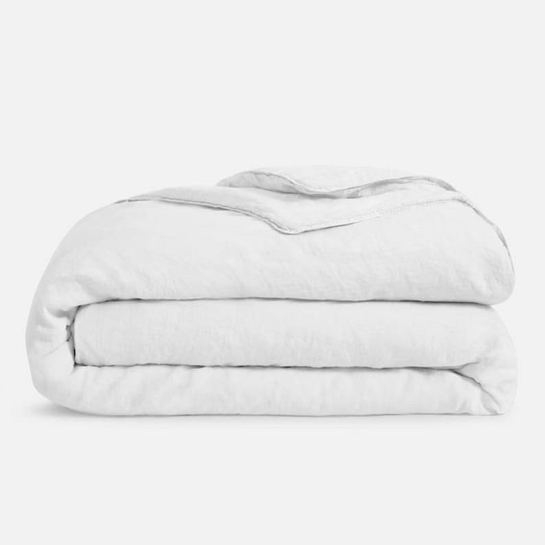 Linen Duvet Cover Soft Stonewashed Linen Duvet Cover White Etsy
