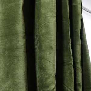 Dark green Velvet Curtain Handmade Boho Velvet Curtains High Quality Extra Large- Velvet Curtain Solid Velvet curtain Custom Size curtain
