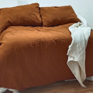 Cinnamon Cotton duvet cover Softened Duvet Cover With Pillow Duvet Cover boho bedding cover Twin Full Queen King Toddle Custom Size duvet