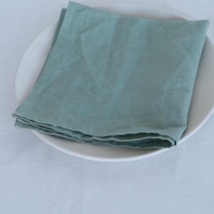 Sage Green Cotton Napkins: Set of 100, Washable Cloth