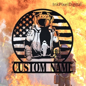 Custom US Bomb Disposal Metal Wall Art, Personalized Bomb Squad Name Wall Decor Bomb Disposal Metal Sign, Bomb Team Home Decor Dad Gift