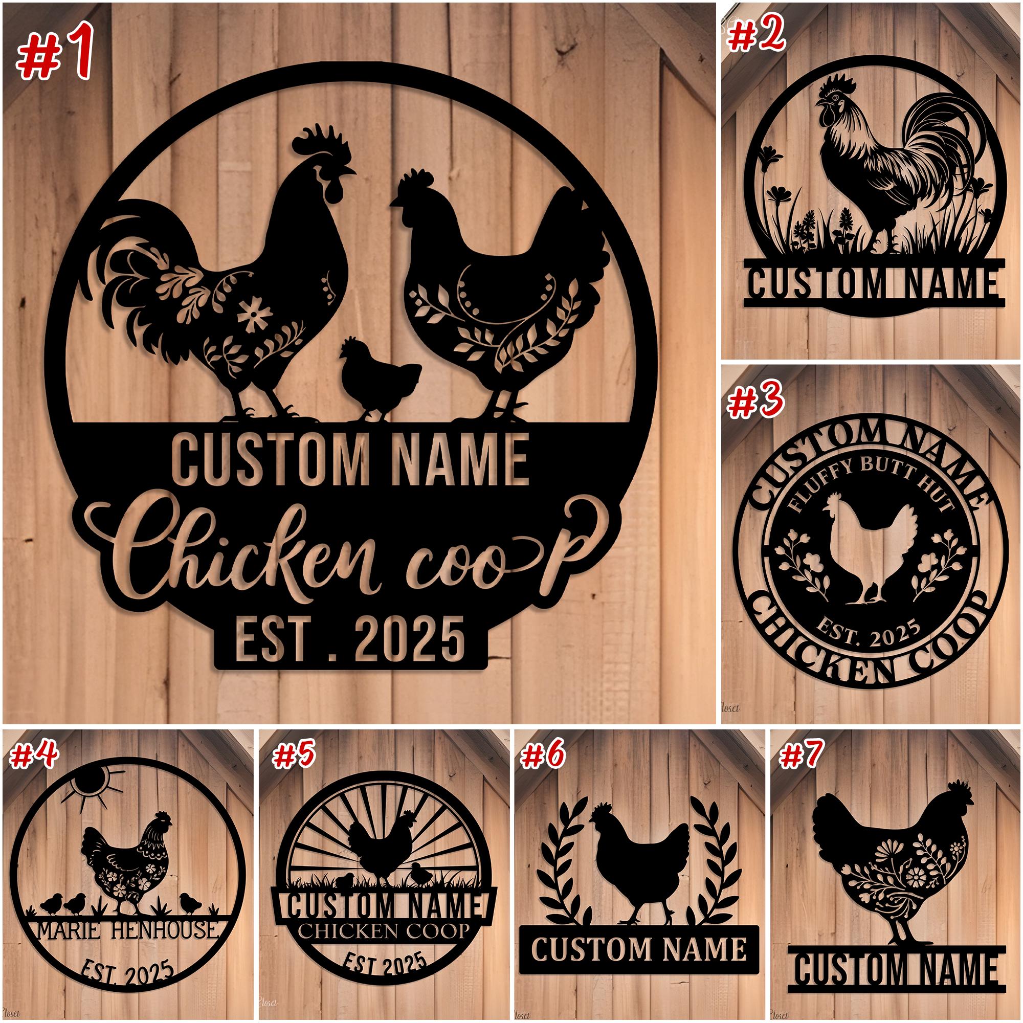 Chicken Coop Blechschild – Vintage-Schild Mit Spruch 'Frische Butt Nuggets', 20x30 Cm, Für Garten, Küche & Bauernhof-Deko