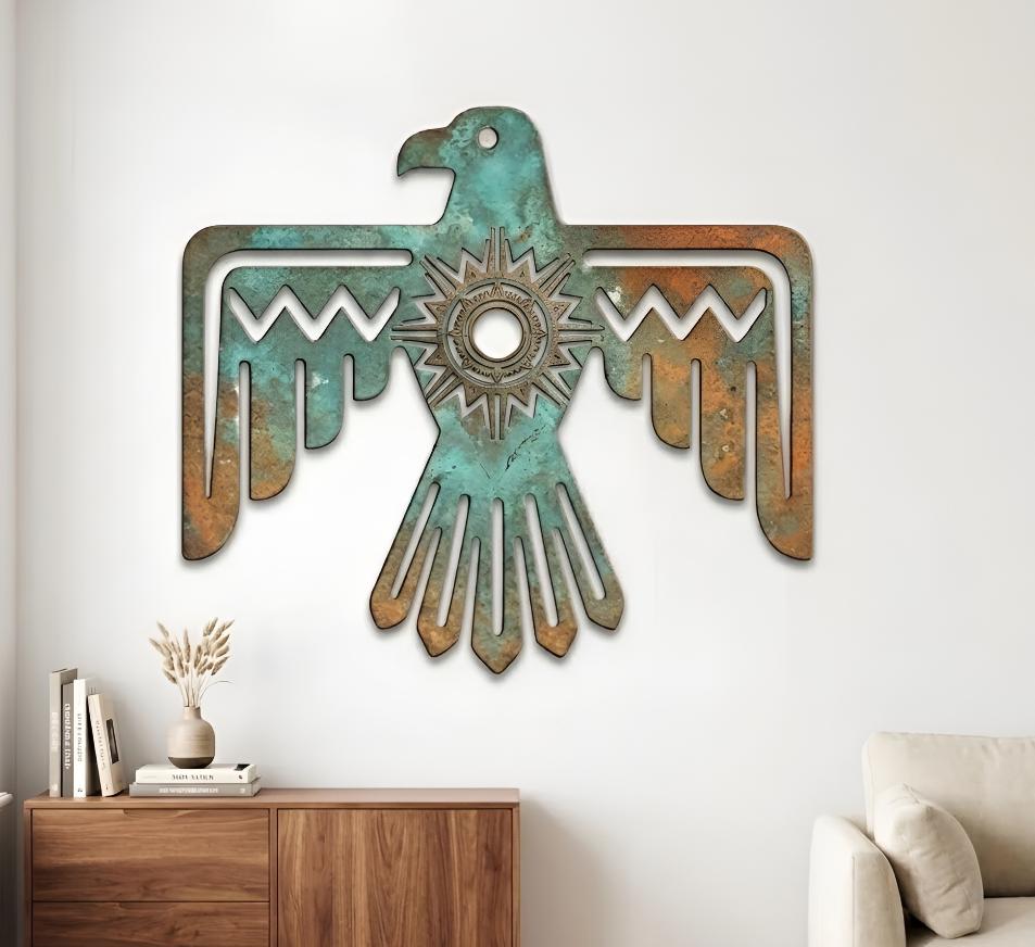Thunderbird Metal Wall Art Native American Style, Southwest Decor ...