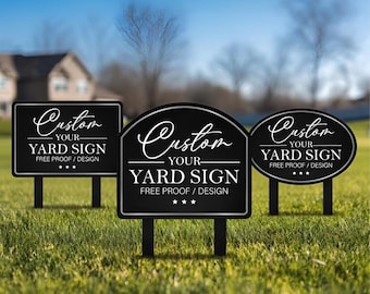 Custom Design Your Own Metal Sign, Yard Sign, Personalized Garden Decor, Custom Metal Sign for Yard or Home Garden Decor Yard Sign