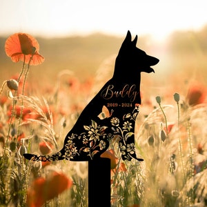 Custom German Shepherd Memorial Stake,Dog Memorial Stake,Pet Grave Markers,Dog Loss,Sympathy Sign,Remembrance Stake,Dog Lover Gift,Pet Loss