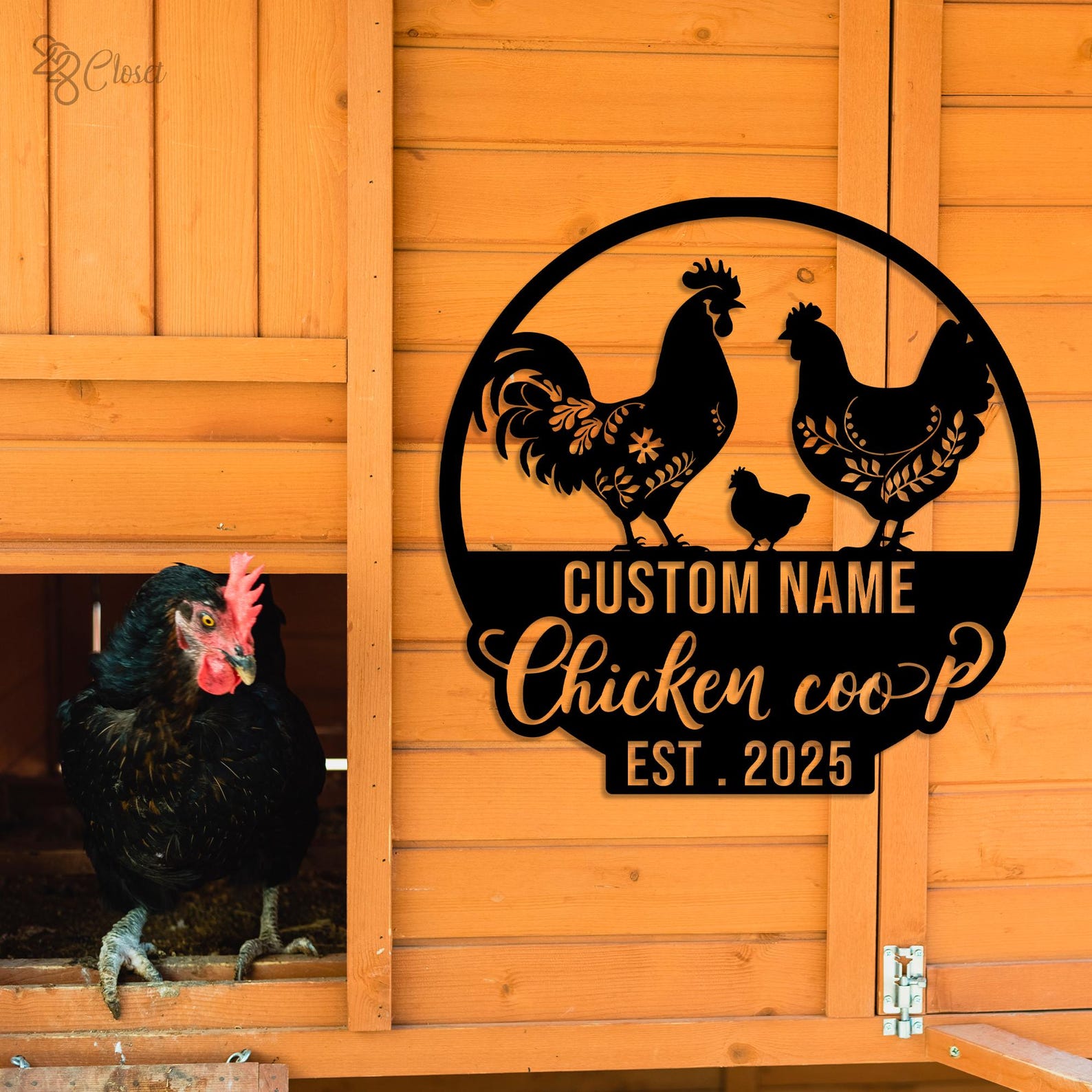 Custom Chicken Coop Sign Personalized Metal Hen House Farm Decor — free download