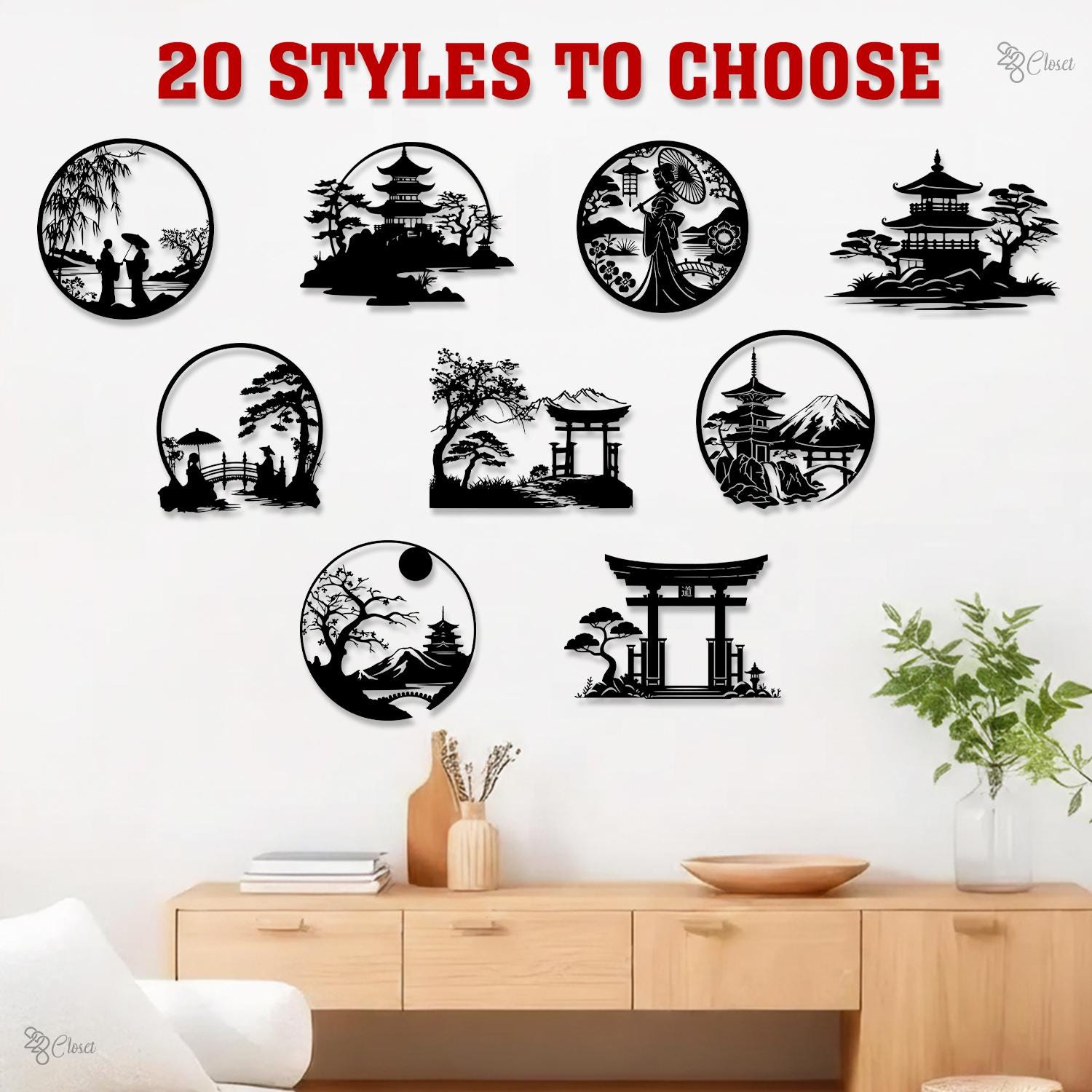 Small Metal Asian Signs Japanese Pagoda Sign, Japanese Metal Wall Art, Japanese Home Decor, up ...