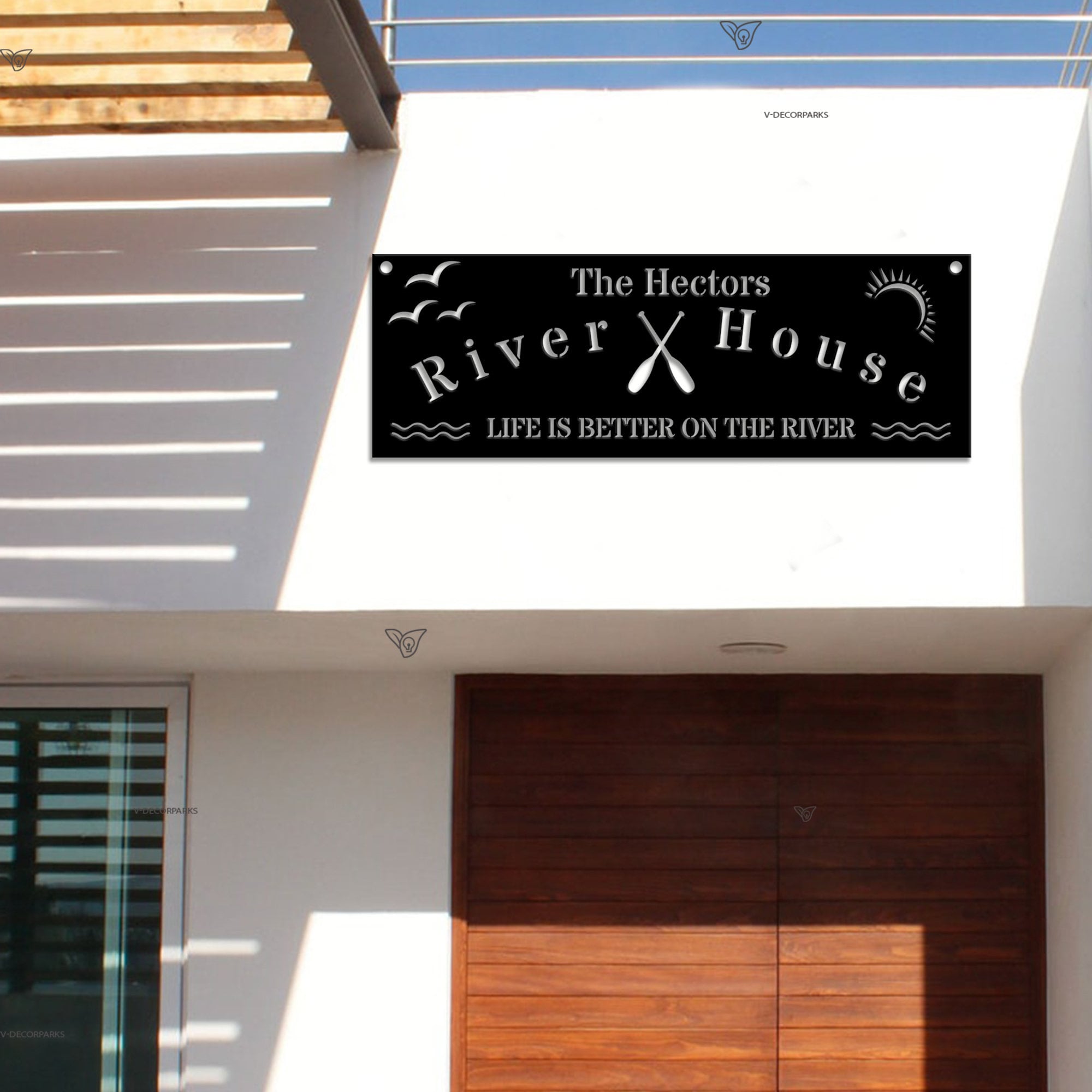 Led Rivers Signs Personalized LED River House Sign, Lakehouse Decor - Etsy