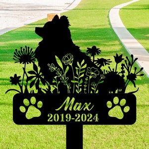 Personalized Dog Memorial Stake,Pomeranian Memorial Stake Sign Pet Grave Markers Sign,Pet Loss Gift,Sympathy Sign, Remembrance Stake