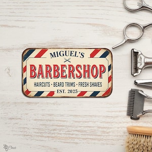 Custom Barbershop Sign, Vintage Barber Shop Metal, Personalized Barber Shop Wall, Barbershop Gift,Barber Shop Sign, Haircut sign, Beard sign