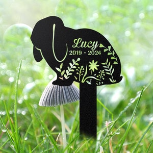 Custom Lop Rabbit Memorial Stake, Rabitt Stake Rabbit Loss, Sympathy Sign,Garden Decor, Pet Grave Markers, Remembrance Stake, Outdoor Sign
