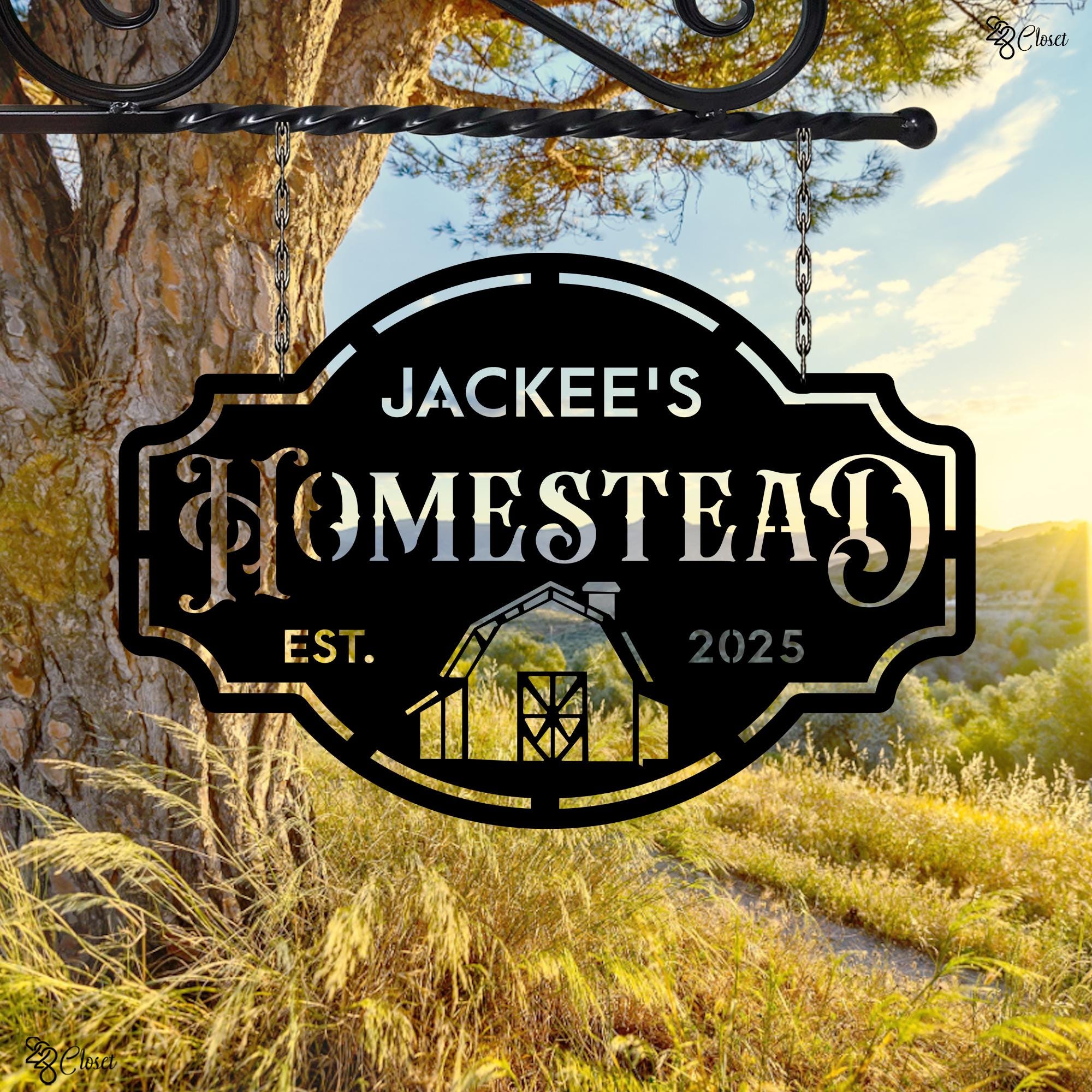 Homestead Sign Design Custom Homestead Metal Sign, Gift for Farm, Metal Homestead, Barn ...