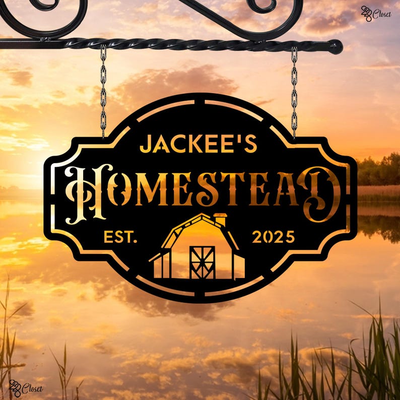 Homestead Sign Design Custom Homestead Metal Sign, Gift for Farm, Metal Homestead, Barn ...