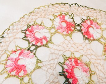 Delicate Crochet Doilies of Little Roses