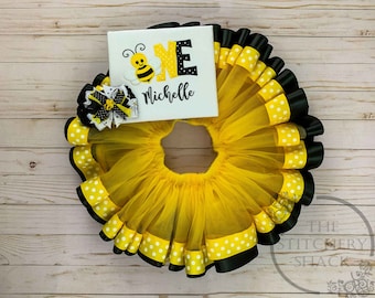 Bumble Bee First Birthday Outfit Girl, Bee Birthday Party, 1st Birthday Girl Outfit, Bee Birthday Shirt, Bee Embroidered Shirt and Tutu