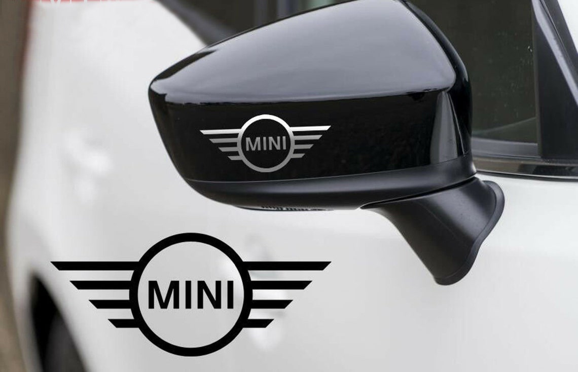 2x Mini Cooper Wing Mirror Sticker Window Bumper Vinyl Decal Etsy