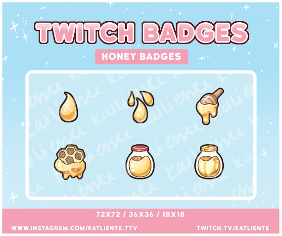 Kawaii Bee Sub Bit Badges Twitch Etsy