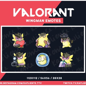 Valorant Wingman Gekko Emotes for Twitch, Discord, YouTube - Heart, Held, Spike, Op, Blob, Boba