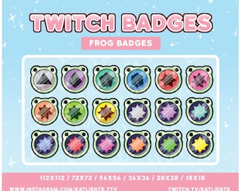 かわいいカエルコイン Frogecoin 動物サブ/ビットバッジ - Twitch