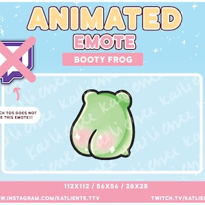 Emote animata di danza twerk della rana bottino kawaii - Discord, YouTube, NON PER TWITCH!!!