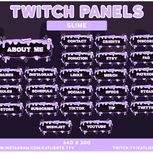24 PURPLE Spooky Pastel Goth Creepy Cute Halloween Horror Skull and Bones Panels für Twitch