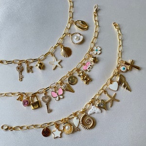 Charm Bracelet, Personalized Charm Bracelet for Women, Design Your Own Jewelry, Choose Your Jewelry, Custom Bracelet, Gift For Girlfriend zdjęcie 2