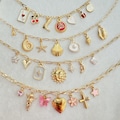 Build Your Own Custom Charm Necklace for Women, Pick Your Charms, Summer Charm Necklace, Vintage Chunky Necklace, Personalized Birthday Gift