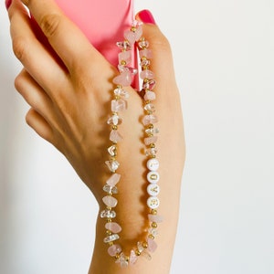Personalisierte Weihnachtsgeschenk-Ideen, Perlen-Anhänger, Handy-Anhänger, Handy-Armband, Handy-Armband, Handy-Schmuck, Geschenk für Sie