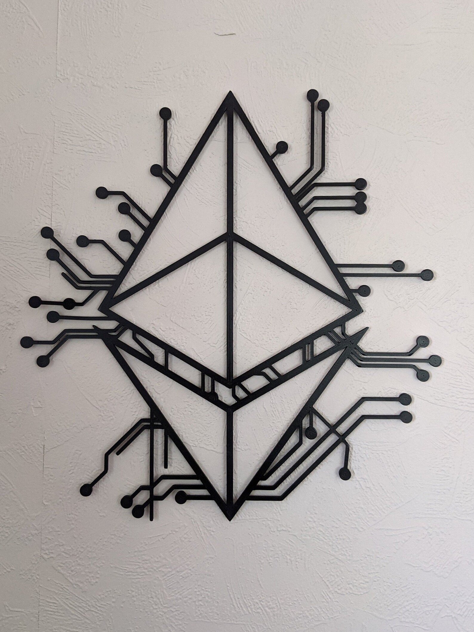Ethereum Circuit Wall Decor 3D Printed Crypto Wall Art Etsy