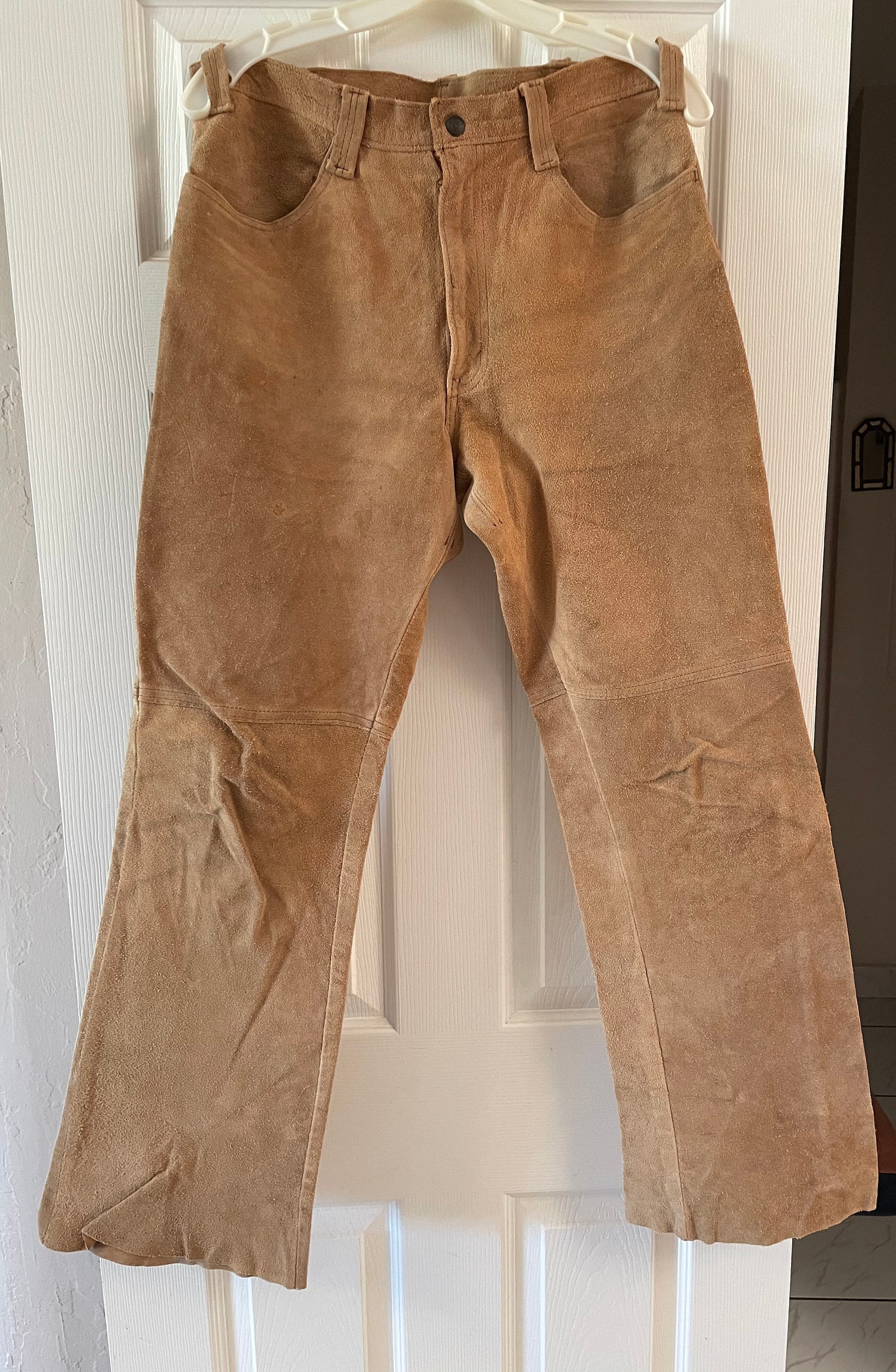 Men's Vintage 1960s Levis Big E Suede Leather Pants 34 x | Etsy