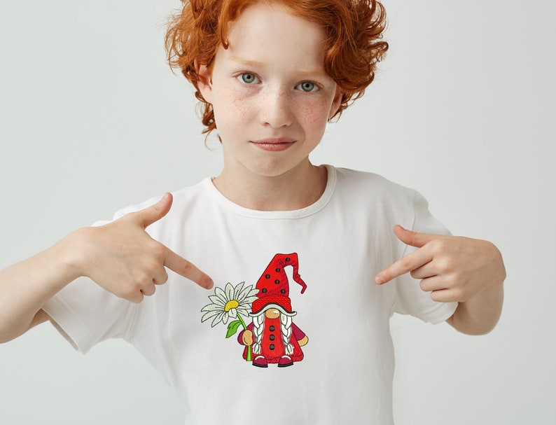 Ladybug gnome embroidery design marguerite girl summer  etsy uk Ladybug gnome embroidery design marguerite girl summer  etsy uk