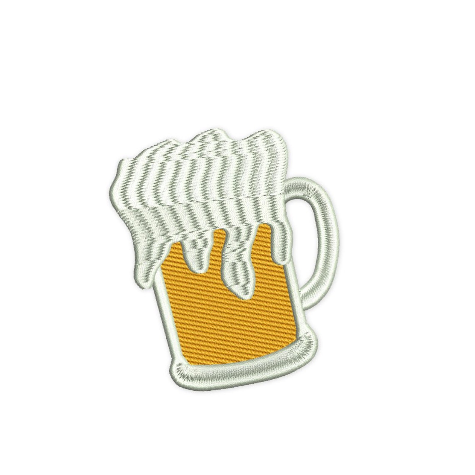 Beer Mug Embroidery Design. Beer Mug Silhouette Embroidery. Etsy