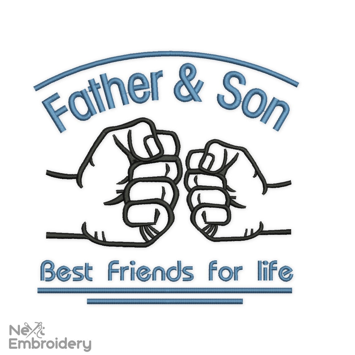 Father Son Pattern Father and Son Embroidery Design. 4 Sizes. Instant Download - Etsy