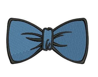 Bow tie embroidery design. Mini bow tie. 7 sizes. Instant download
