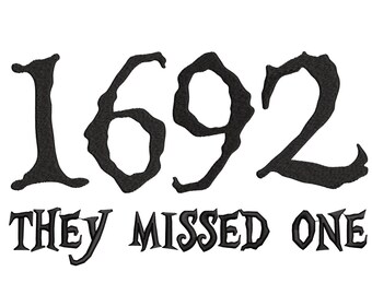 1692 They Missed One Embroidery Design, Halloween, Hocus Pocus (Instant Download)