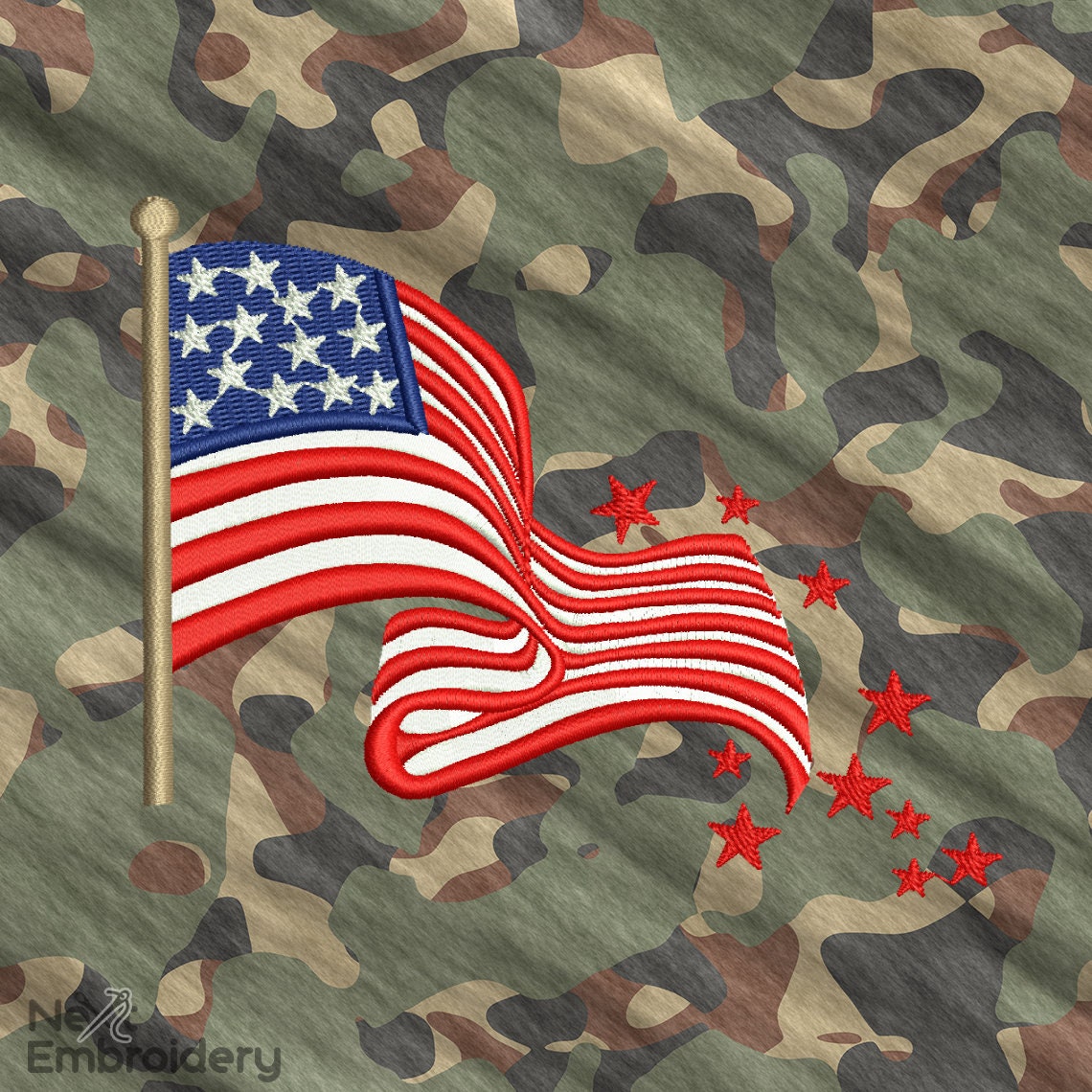 USA Flag Embroidery Designs USA Patriotic Embroidery Designs - Etsy
