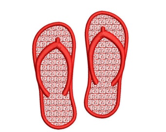 Flip Flops Machine Embroidery Design: Mini Sandals (Instant Download)