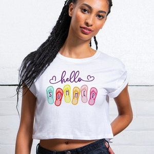 Hello Summer Flip Flops Embroidery Design, Minimalist Embroidery Design