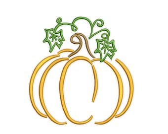 Pumpkin embroidery designs, Fall Embroidery designs, Halloween design. Redwork Pumpkin. Pumpkin Quilting. Machine embroidery design.