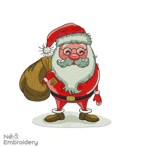 Santa Claus Embroidery Design: Christmas Holiday (Instant Download)