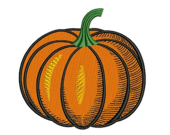 Pumpkin Jack o Lantern Embroidery Design (Instant Download)