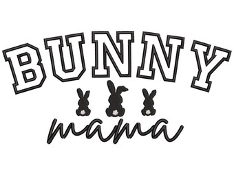 Maman lapin. Motifs de broderie Easter Candy Company, téléchargement immédiat