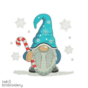 Winter Gnome Embroidery Design, Merry Christmas Embroidery Designs, Christmas ornaments machine embroidery design, holiday embroidery