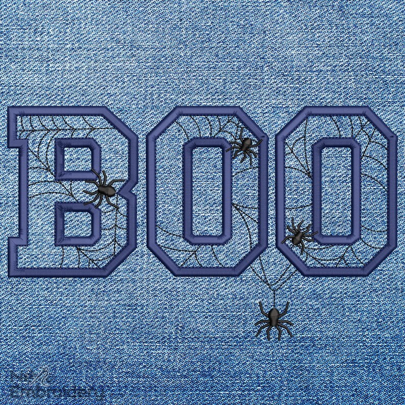 BOO Embroidery Design, Halloween Boo Machine Embroidery Design, BOO ...