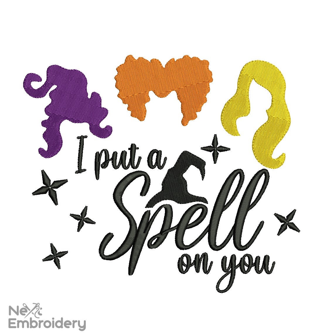 I Put a Spell on You Embroidery Design Hocus Pokus Embroidery Etsy
