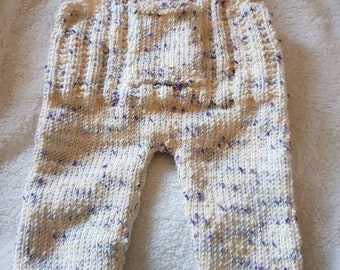 Baby unisex overalls. Handmade, ultra soft, size 0- 3 months